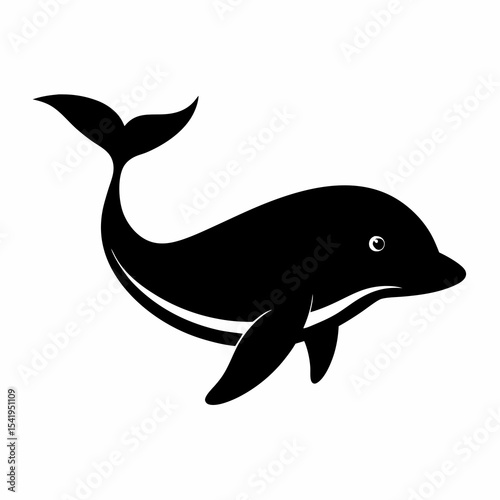 Simple Marine Silhouette – Whale