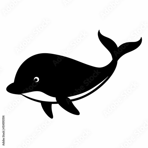 Simple Marine Silhouette – Whale