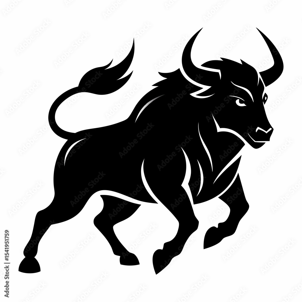 Obraz premium bull vector illustration
