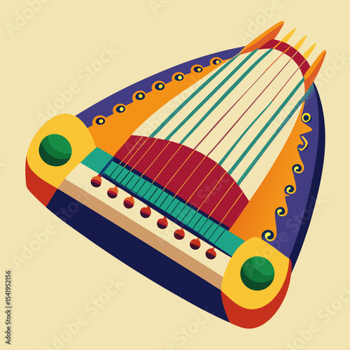 accordion isolated on white background