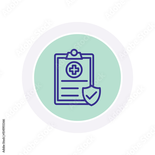 Health Insurance vector, pixel perfect, illustrator file 
