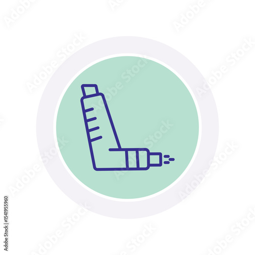 Inhaler vector, pixel perfect, illustrator file 
