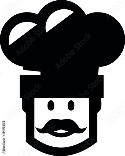 Illustration of chef vector graphic culinary expert illustration professional cook icon restaurant logo design image for you vector