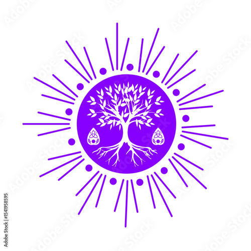 tree of life symbol vector image illustration