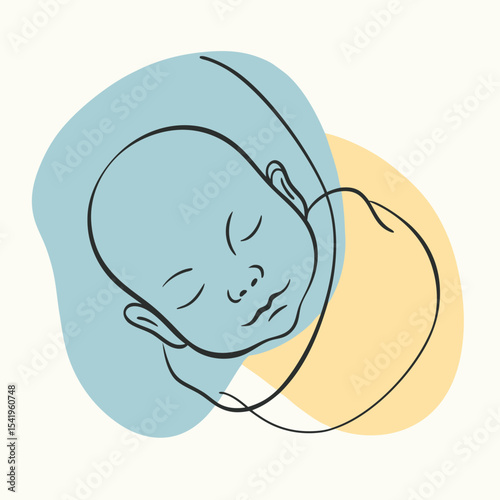 baby girl vector illustration