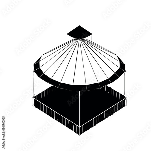 3d render of a cage