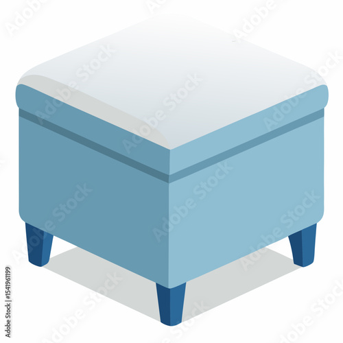 blue box isolated on white