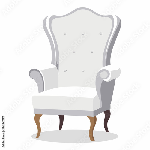 armchair isolated on white background