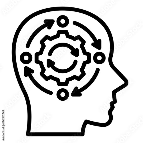 Systems Thinking  Icon Element For Design	