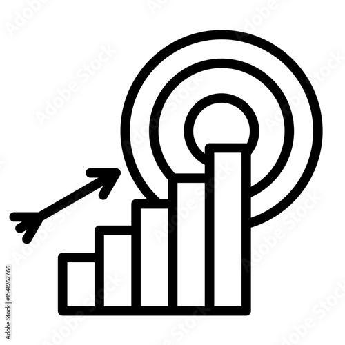 Unified Goals  Icon Element For Design	