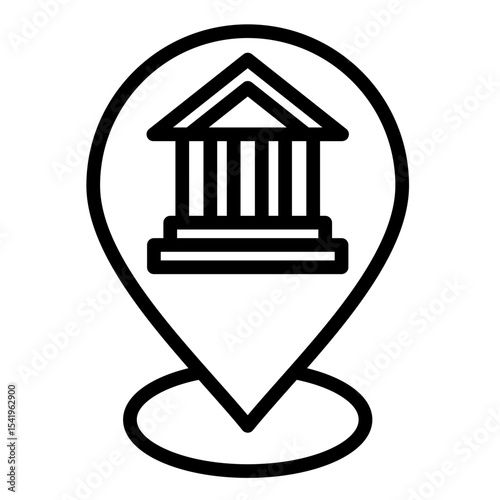 Governance Map  Icon Element For Design	