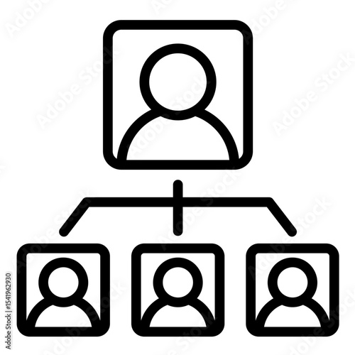 Organizational Tree  Icon Element For Design	