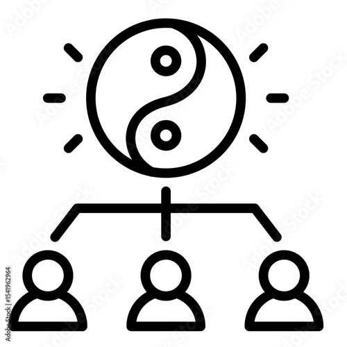 Harmony Structure  Icon Element For Design	
