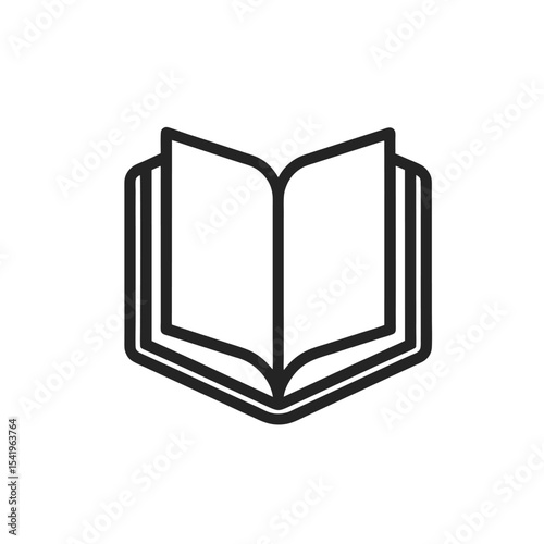 Book vector icon on White Background