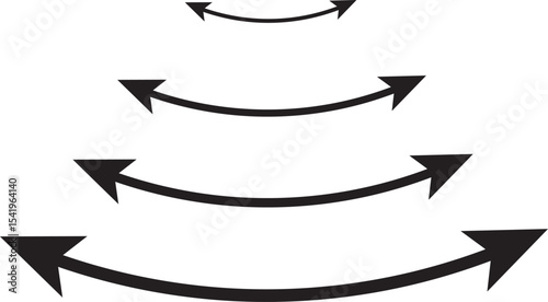 Red Dual semi circle Arrow icon.vector illustration,Two side arrow icon symbol, app and logo design, blue arrow icon, design eps 10,
