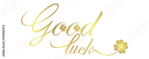 good luck text vector illustration 6