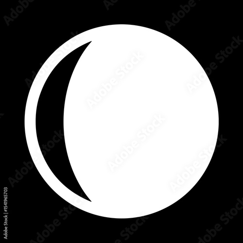 Waning Crescent Moon Symbol