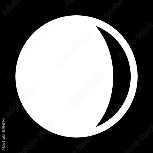 Waxing Crescent Moon Symbol