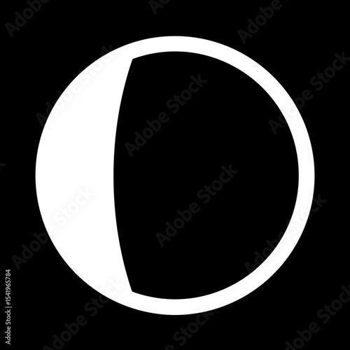 Waxing Gibbous Moon Symbol
