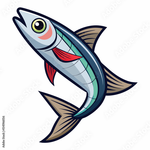 vector illustration of a fish