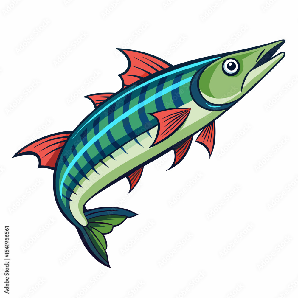 Fototapeta premium vector illustration of fish
