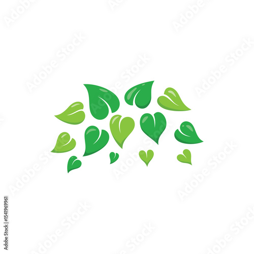group of leaf nature logo