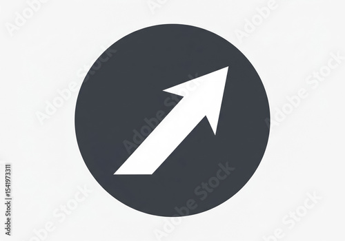 Free Download Diagonal Arrow in Circle (Next Step) - GFXLoad