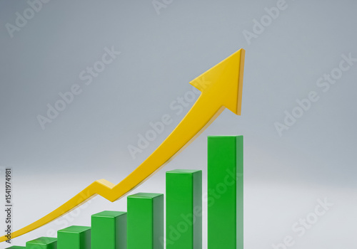 Graph Bar with Rising Arrow Free Download Graph Bar with Rising Arrow - GFXLoad