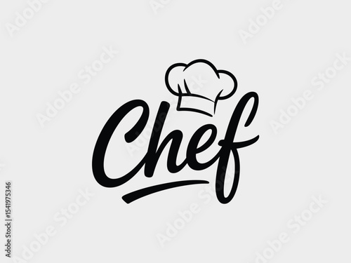 Chef Logo Design: Culinary, Restaurant, Cooking, Hat Vector

