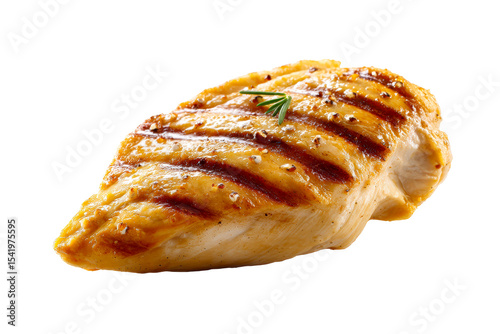 Succulent grilled chicken breast seasoned with herbs and spices