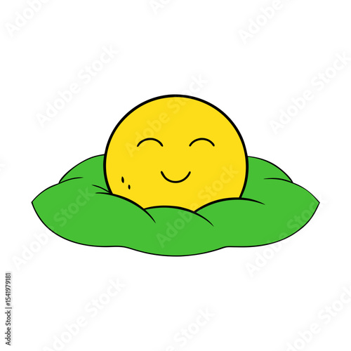 smiley face with a  closed eyes