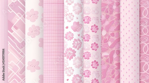 Girlish Pink Background Patterns: Modern, Elegant, and Visually Appealing for Creative Projects