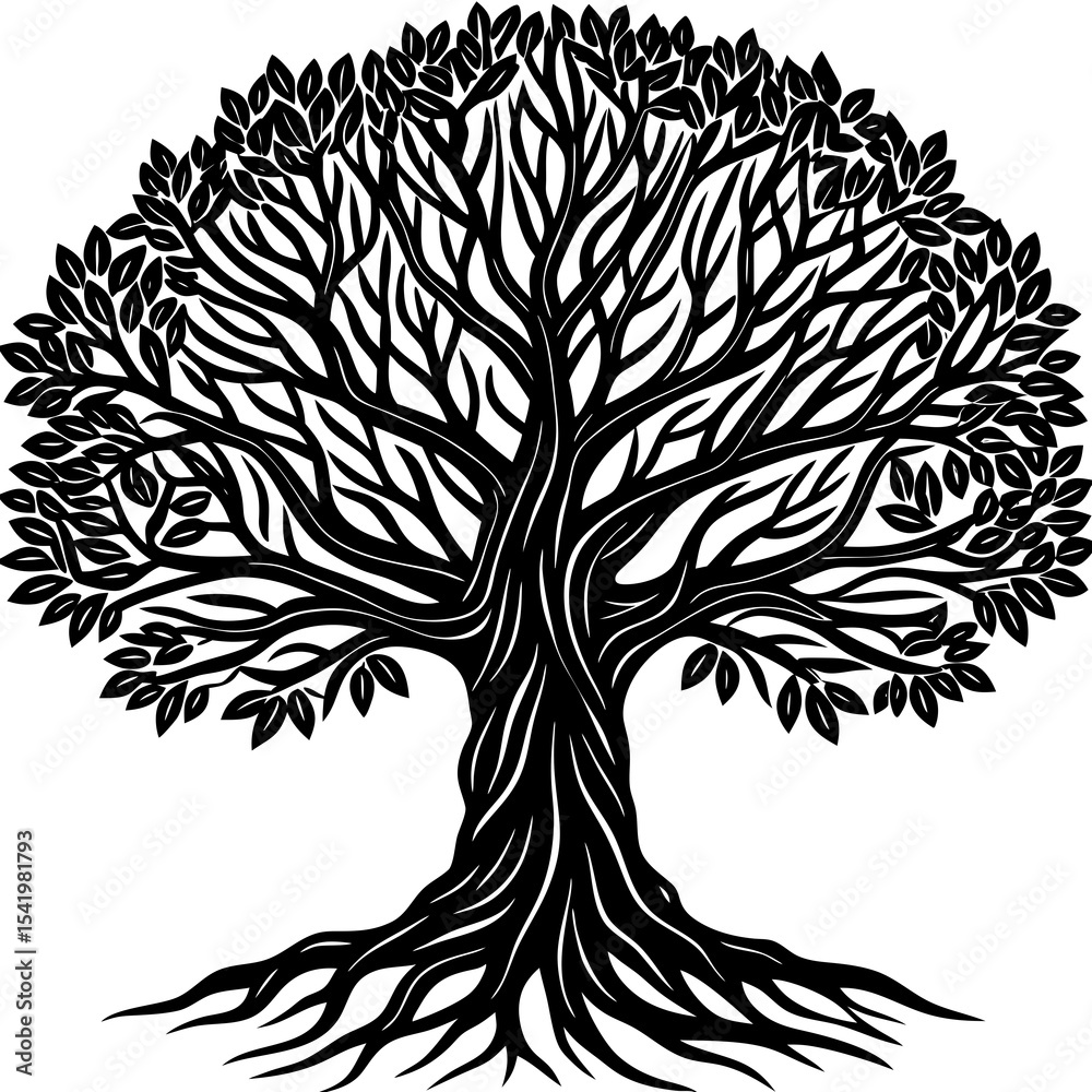 Fototapeta premium black and white tree