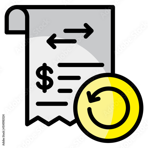Transaction History  Icon Element For Design
