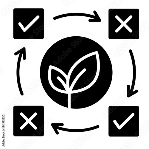 Decision Ecosystem  Icon Element For Design	