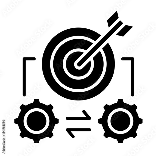 Goal Integration  Icon Element For Design	