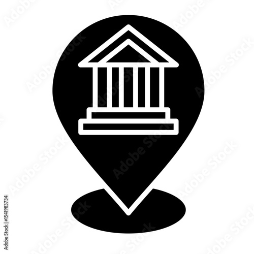 Governance Map  Icon Element For Design	