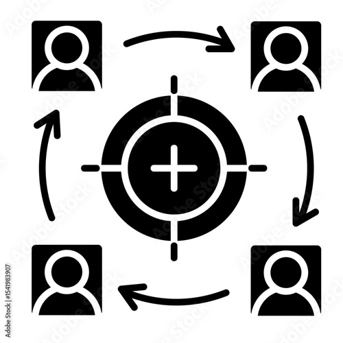 Alignment Rings  Icon Element For Design	