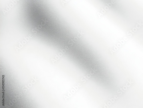 Abstract bright gradient background with speckled texture. Blurred white and grey backdrop with light and shadow for concept.