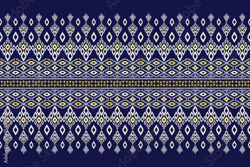 Navajo tribal seamless pattern. Abstract ethnic vector illustration, batik, clothing, rugs, boho style, embroidery, seamless, and wallpaper.