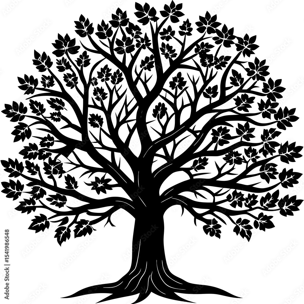 Fototapeta premium black and white tree