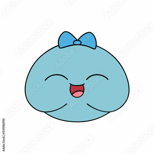 smiley face with sleepy half closed eyes