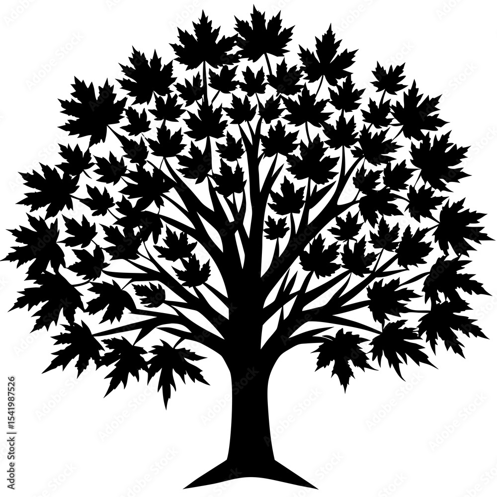 Obraz premium black and white tree