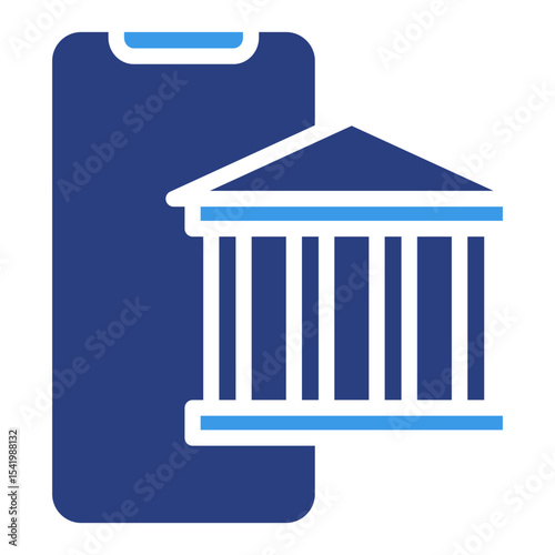 Mobile Banking  Icon Element For Design