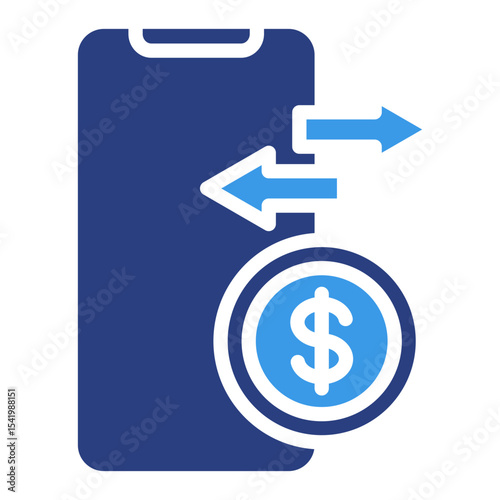 Online Transaction  Icon Element For Design