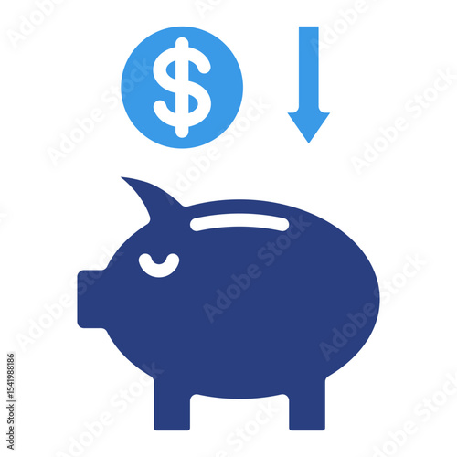 Savings Account  Icon Element For Design