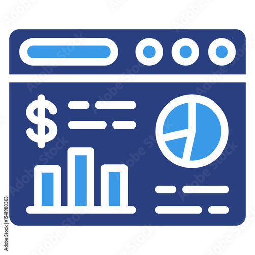 Finance Dashboard  Icon Element For Design