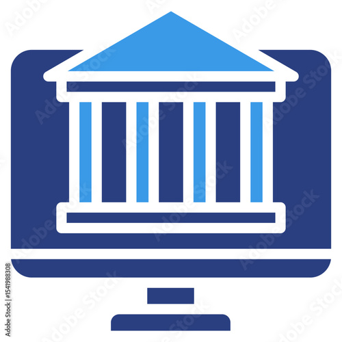Online Banking  Icon Element For Design