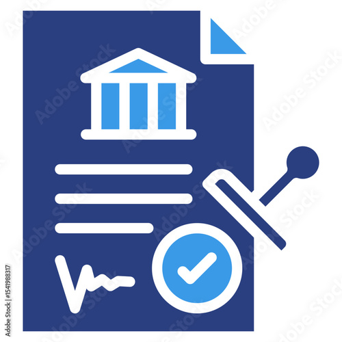 Loan Approval  Icon Element For Design