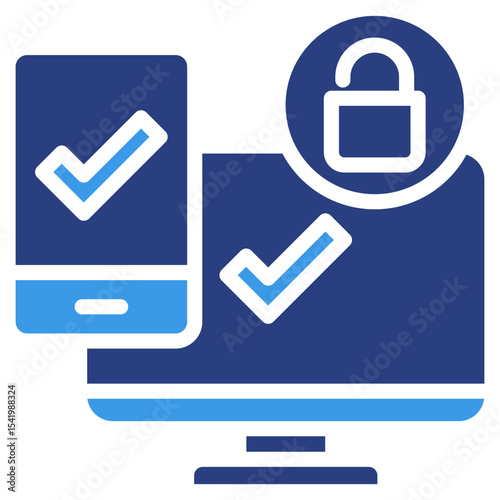 Two Factor Auth  Icon Element For Design